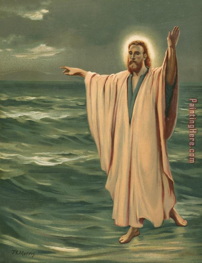Philip Richard Morris Christ walking on the sea